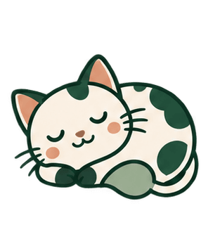 CatCow sleeping during maintenance